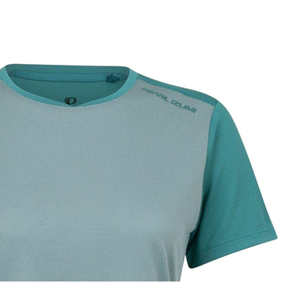 Artic Orange-Teal - Side - Pearl Izumi Womens-Ladies Summit Colour Block Regular T-Shirt