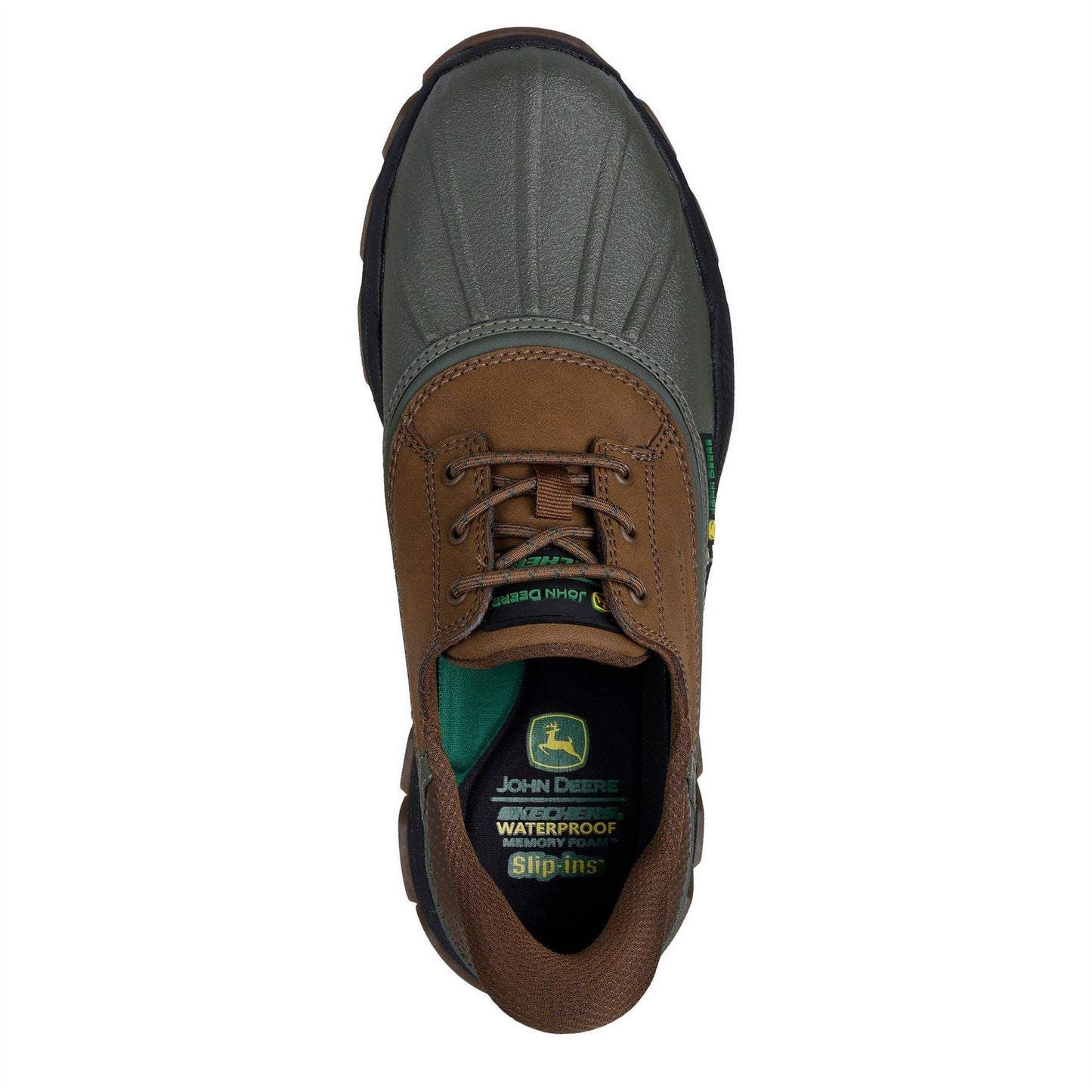 Olive-Brown - Lifestyle - Skechers Mens Deere Respected Leather Walking Boots