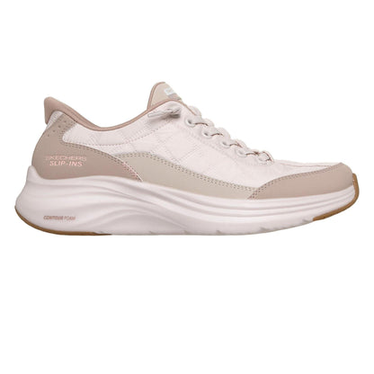 Natural - Front - Skechers Womens-Ladies Foam Trainers
