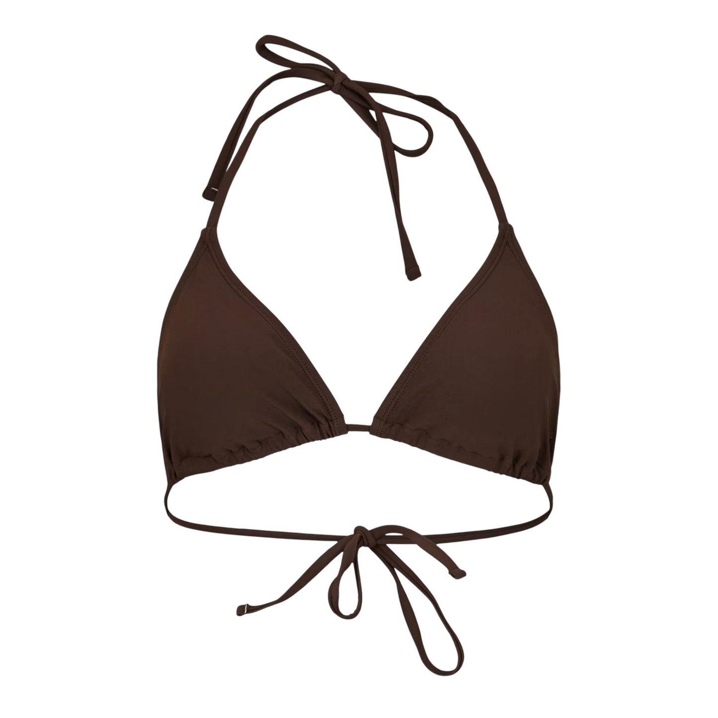 Brown - Front - Jack Wills Womens-Ladies Triangle Bikini Top
