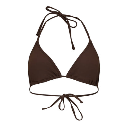 Brown - Front - Jack Wills Womens-Ladies Triangle Bikini Top
