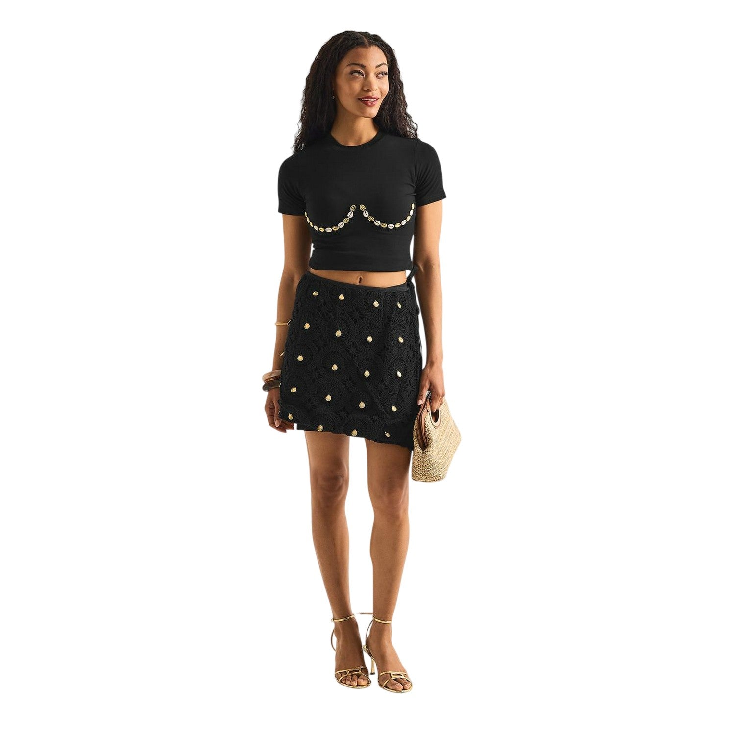 Black - Pack Shot - Never Fully Dressed Womens-Ladies Shell T-Shirt