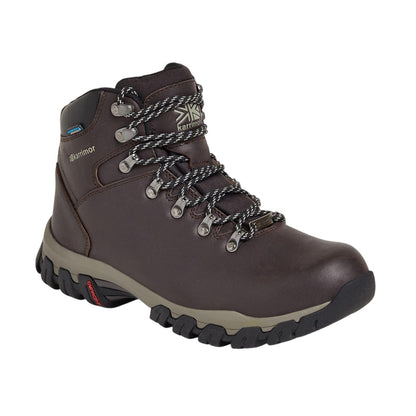 Chocolate - Front - Karrimor Womens-Ladies Mendip Leather Hiking Boots