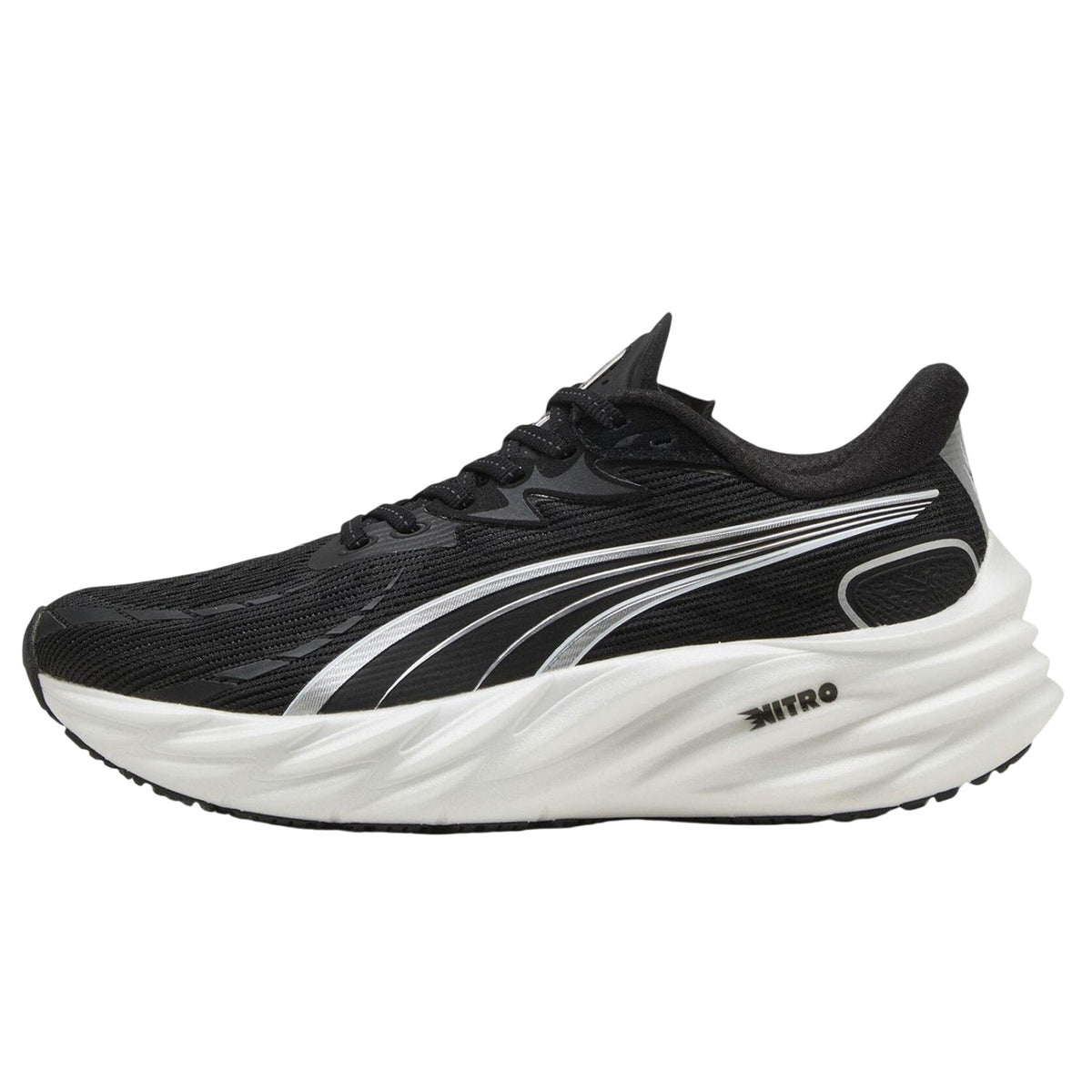 Black-White - Back - Puma Womens-Ladies Nitro 4 Trainers