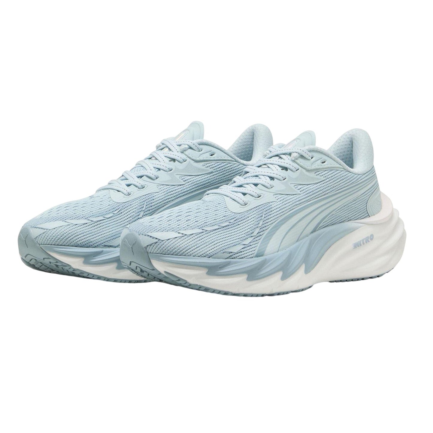 Blue-White - Side - Puma Womens-Ladies Nitro 4 Trainers