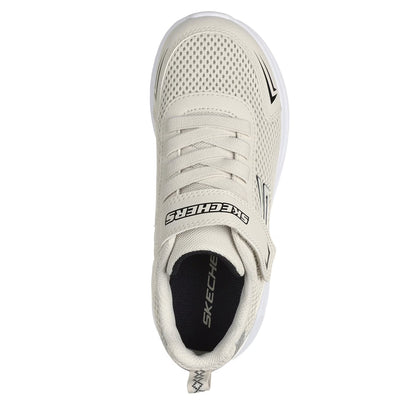 Natural - Side - Skechers Boys Mazematics Trainers
