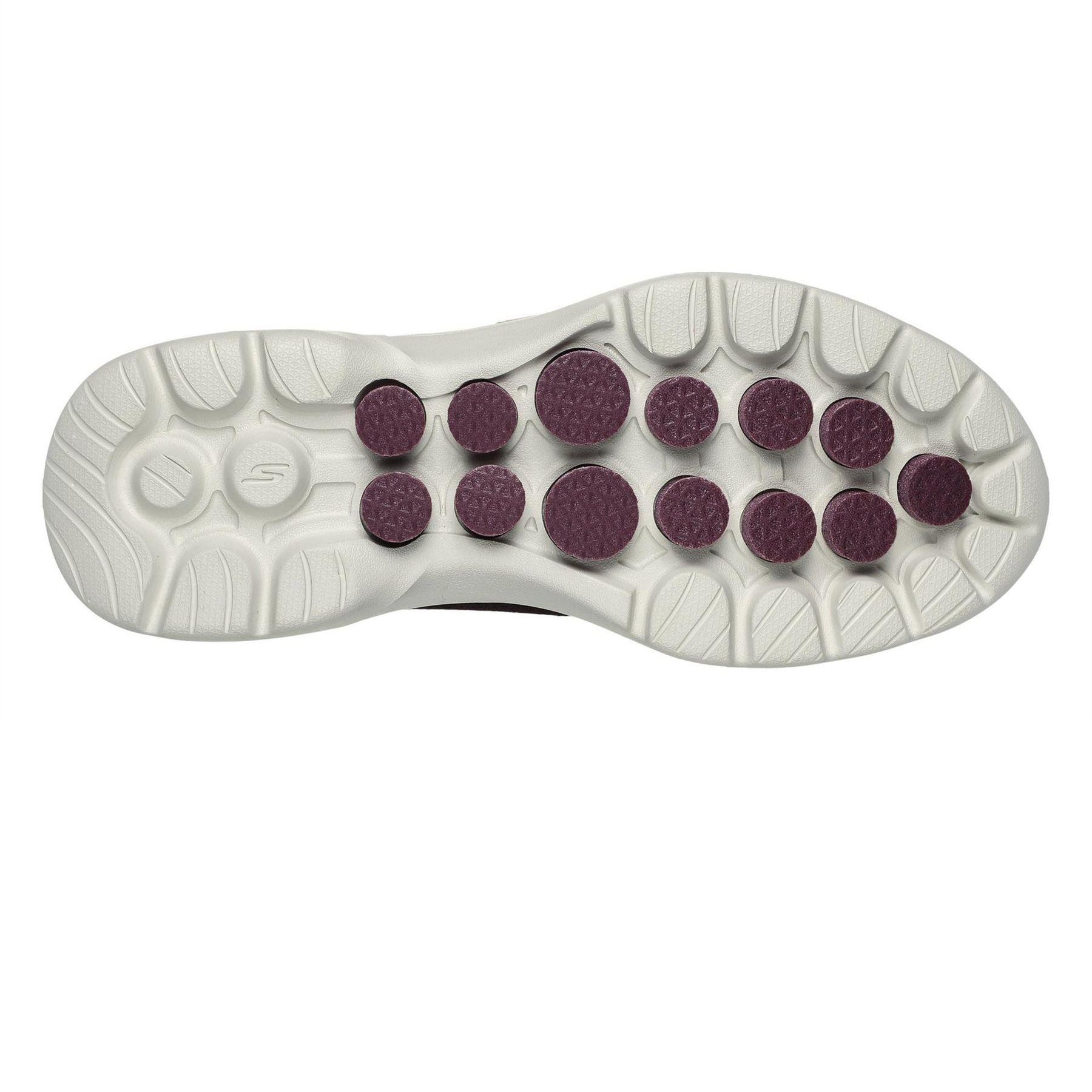 Plum - Pack Shot - Skechers Mens Gowalk6 Textile Trainers