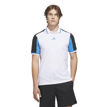 White-Black - Back - Adidas Mens Beyond Polo Shirt