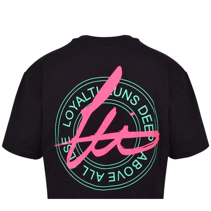 Black - Side - Loyalti Mens Neon Regular T-Shirt