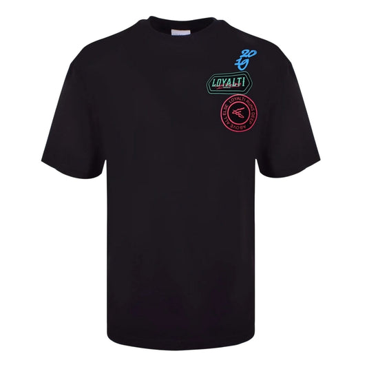 Black - Front - Loyalti Mens Neon Regular T-Shirt