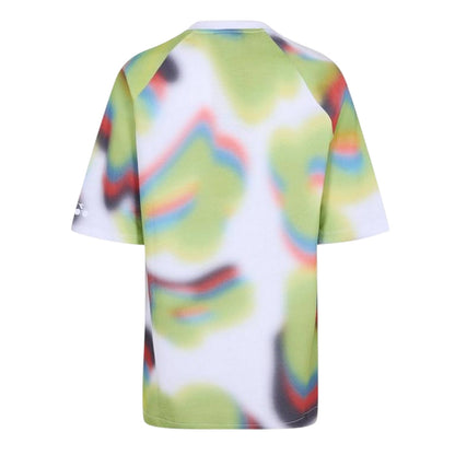 Green-Multicoloured - Back - Diadora Womens-Ladies Abstract Crew Neck T-Shirt