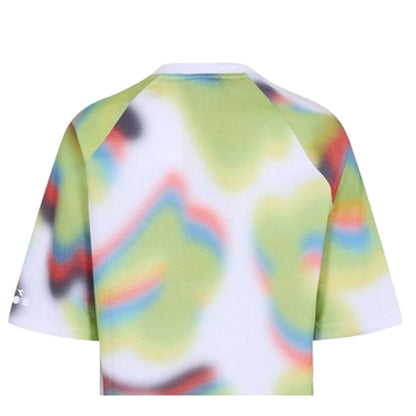 Green-Multicoloured - Lifestyle - Diadora Womens-Ladies Abstract Crew Neck T-Shirt