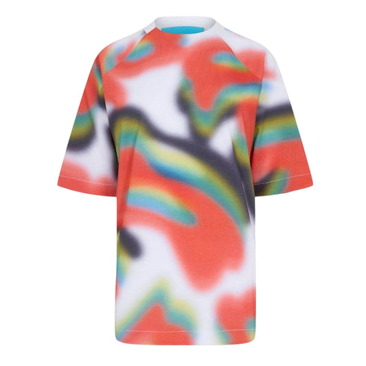 Multicoloured - Front - Diadora Womens-Ladies Abstract Crew Neck T-Shirt