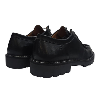 Black - Back - Nicholas Deakins Mens Full Grain Leather Derby Shoes