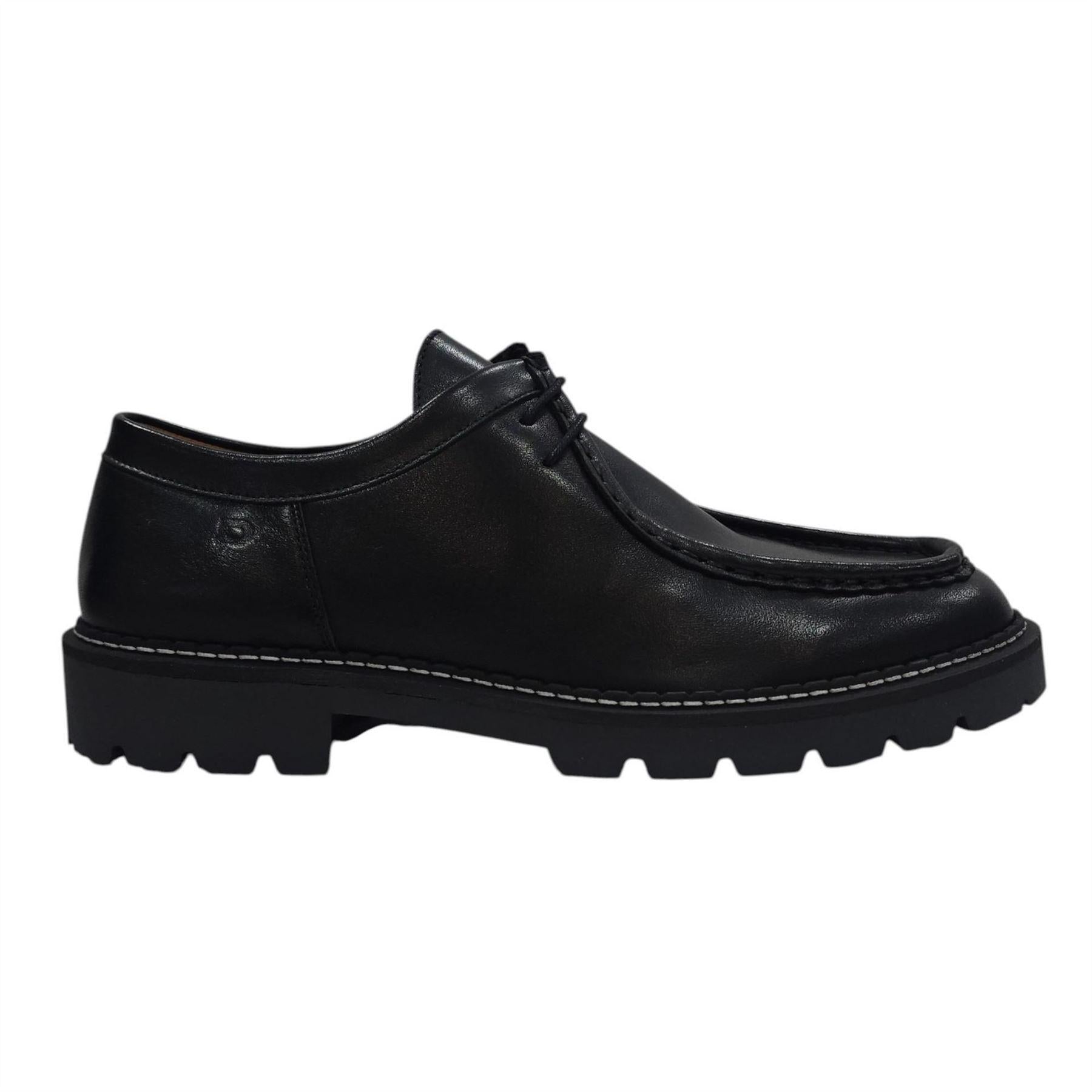 Black - Lifestyle - Nicholas Deakins Mens Full Grain Leather Derby Shoes