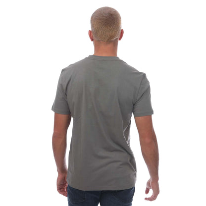 Grey - Back - Hugo Boss Mens Thinking 1 Cotton Jersey T-Shirt