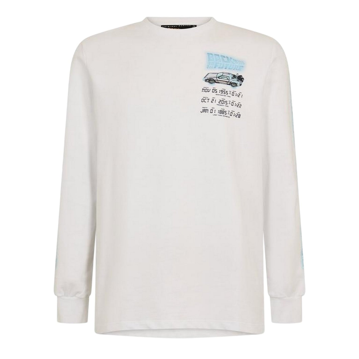 White - Front - Back To The Future Mens Criminal Damage T-Shirt