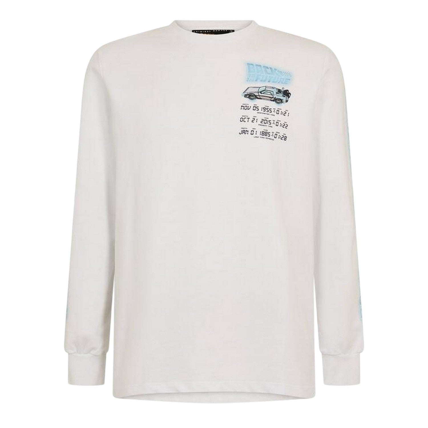 White - Front - Back To The Future Mens Criminal Damage T-Shirt