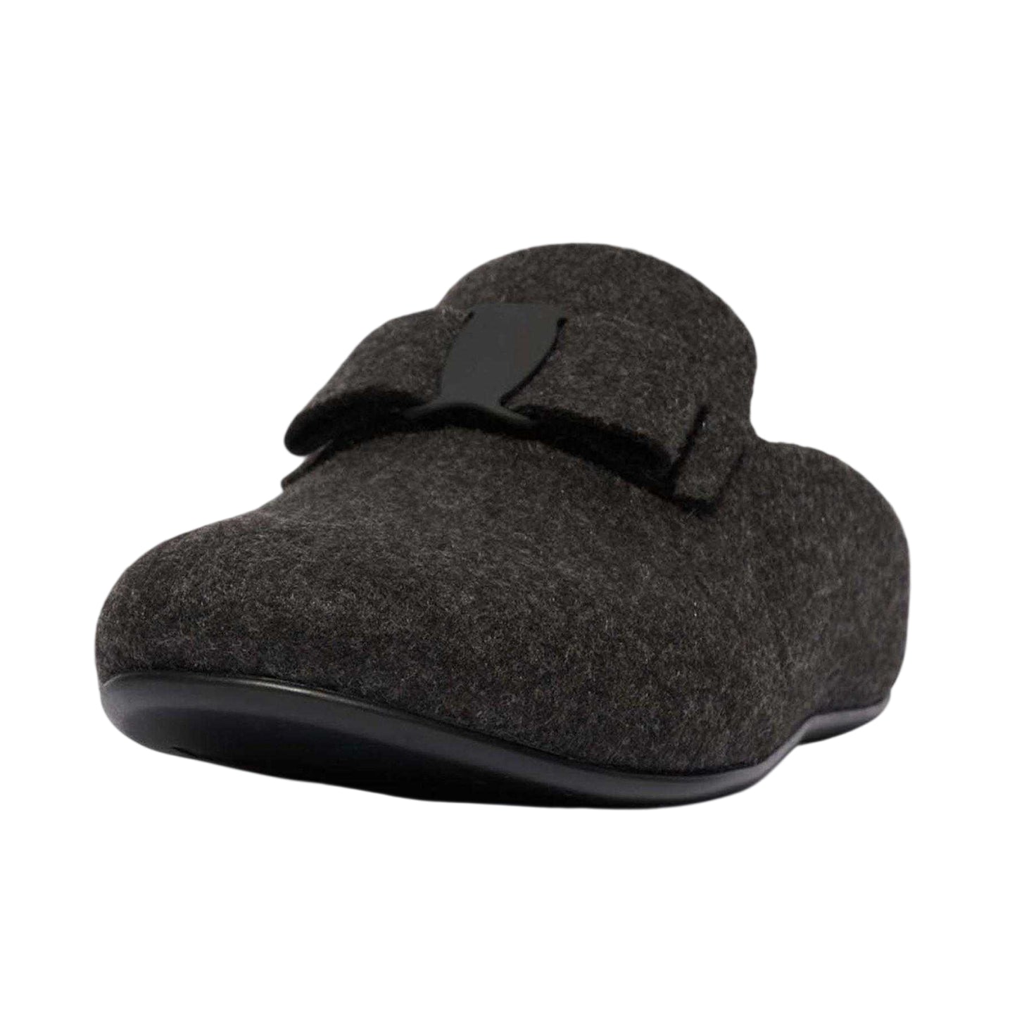 Black - Lifestyle - FitFlop Womens-Ladies Bow Slippers