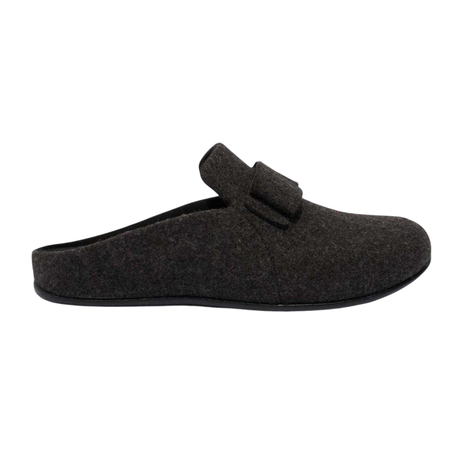 Black - Front - FitFlop Womens-Ladies Bow Slippers