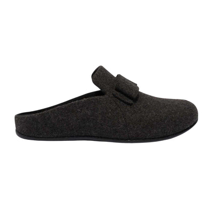 Black - Front - FitFlop Womens-Ladies Bow Slippers
