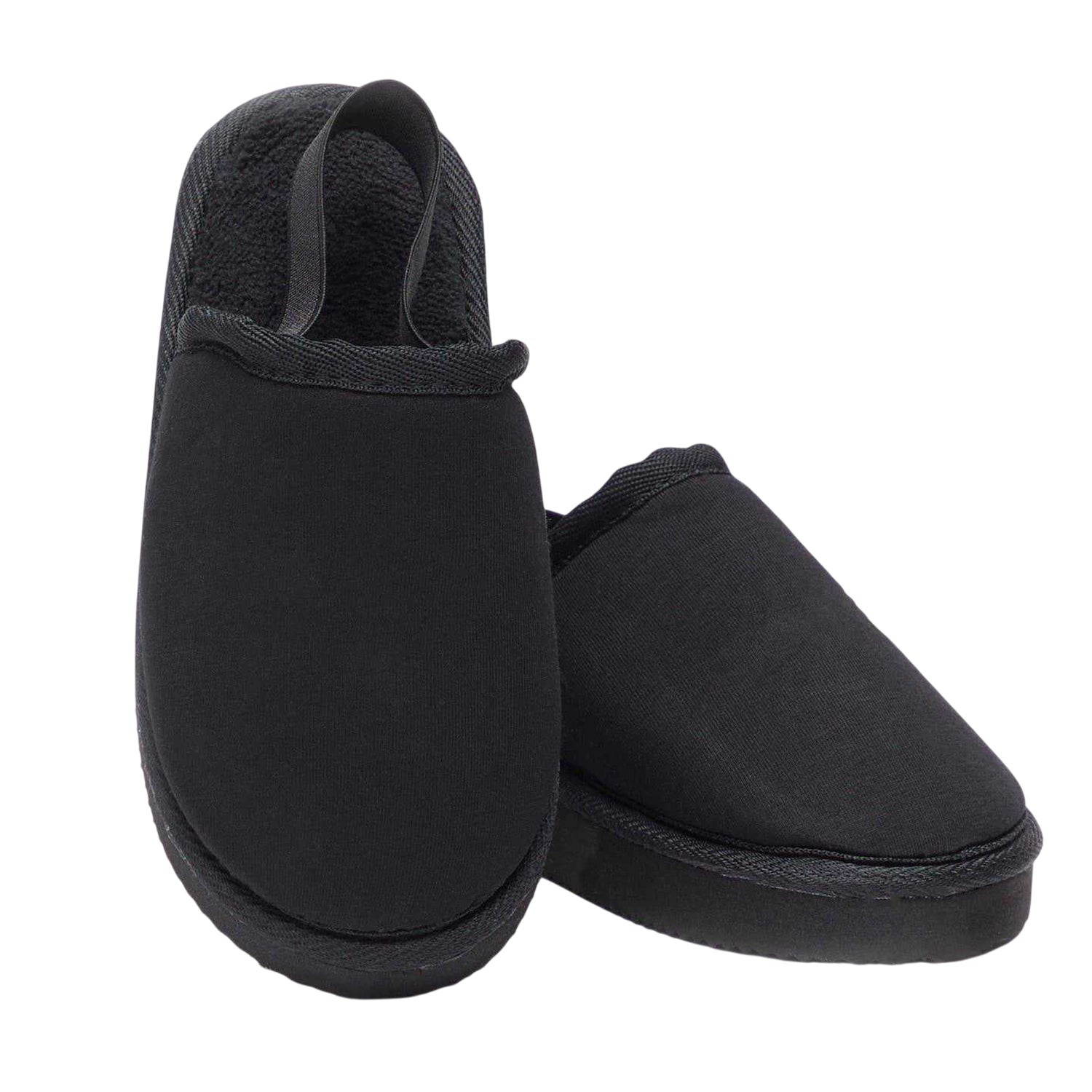 Black - Lifestyle - Be You Boys Leather Flat Mule Slippers