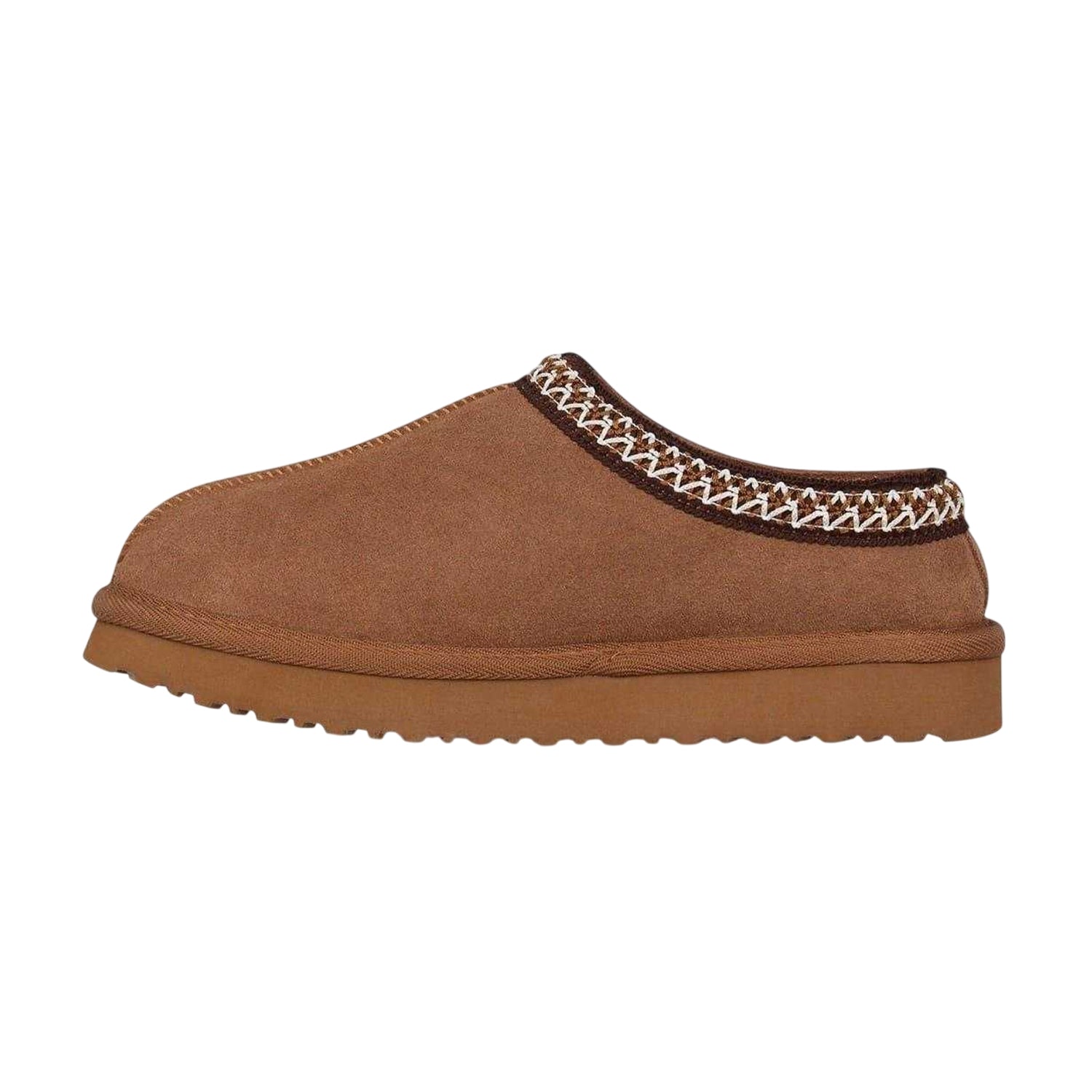 Tan - Side - Jack Wills Womens-Ladies Suede Flat Slippers