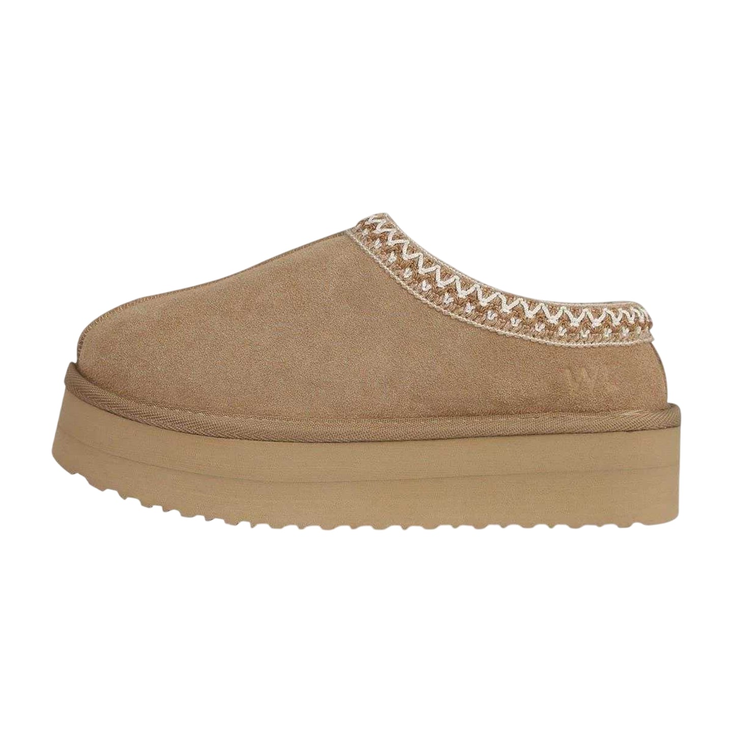Sand - Side - Jack Wills Womens-Ladies Suede Platform Slippers