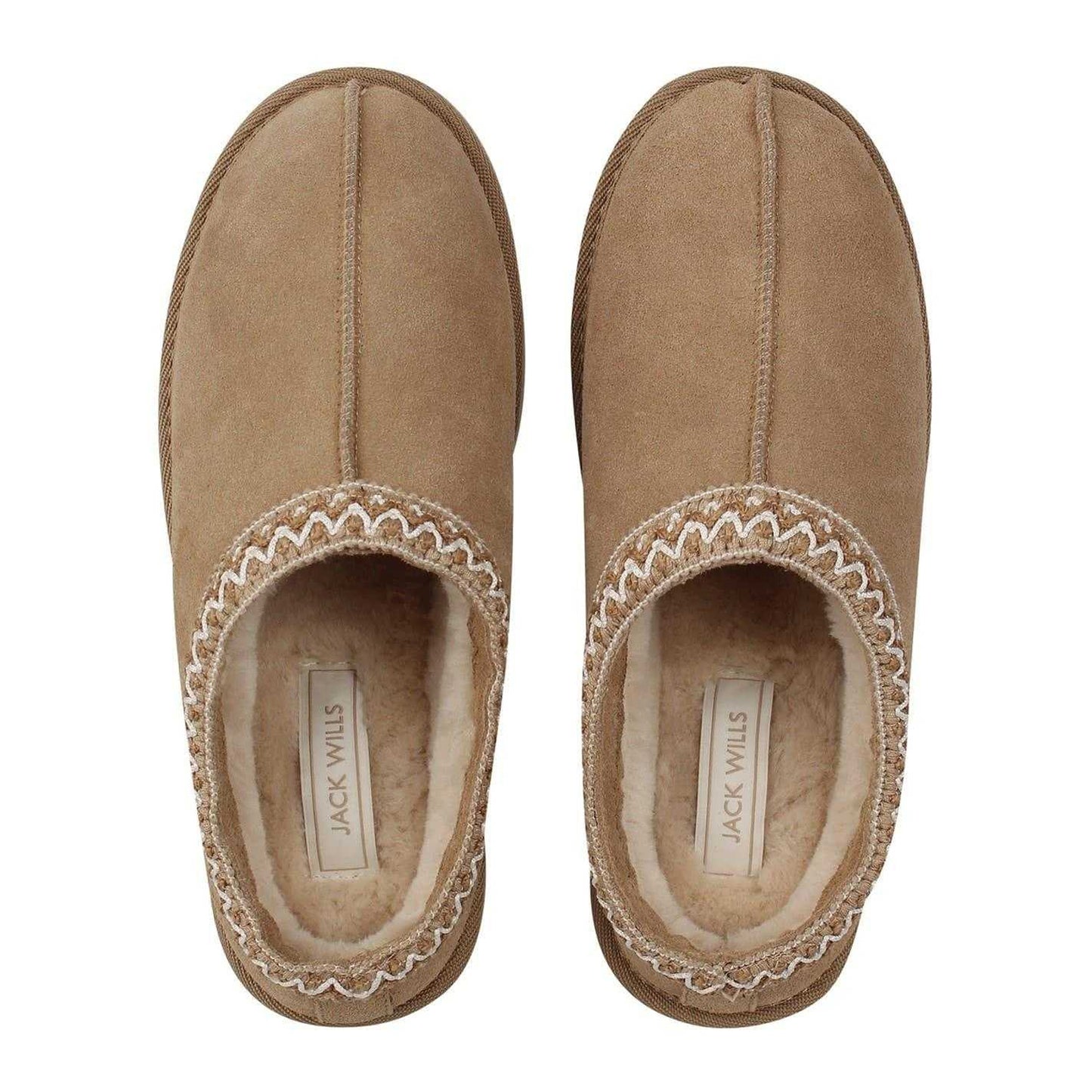 Sand - Lifestyle - Jack Wills Womens-Ladies Suede Platform Slippers