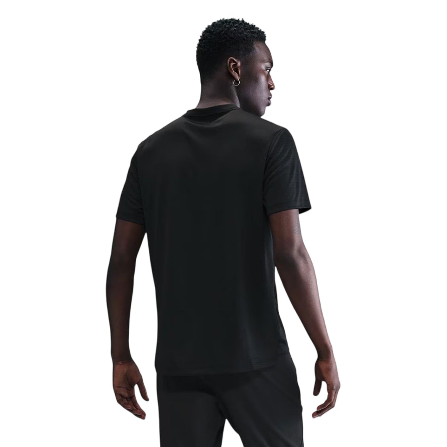 Black - Back - Nike Mens Hexagon Logo T-Shirt