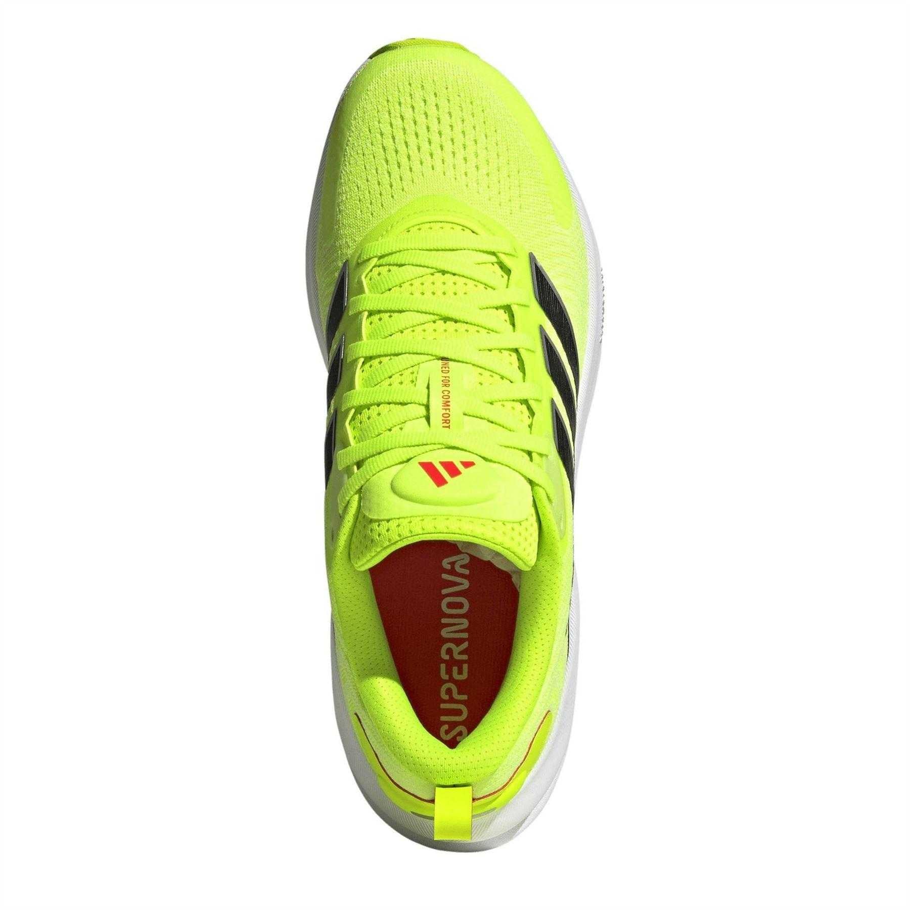 Lemon-Black-Red - Pack Shot - Adidas Mens Supernova Ease 2 Trainers