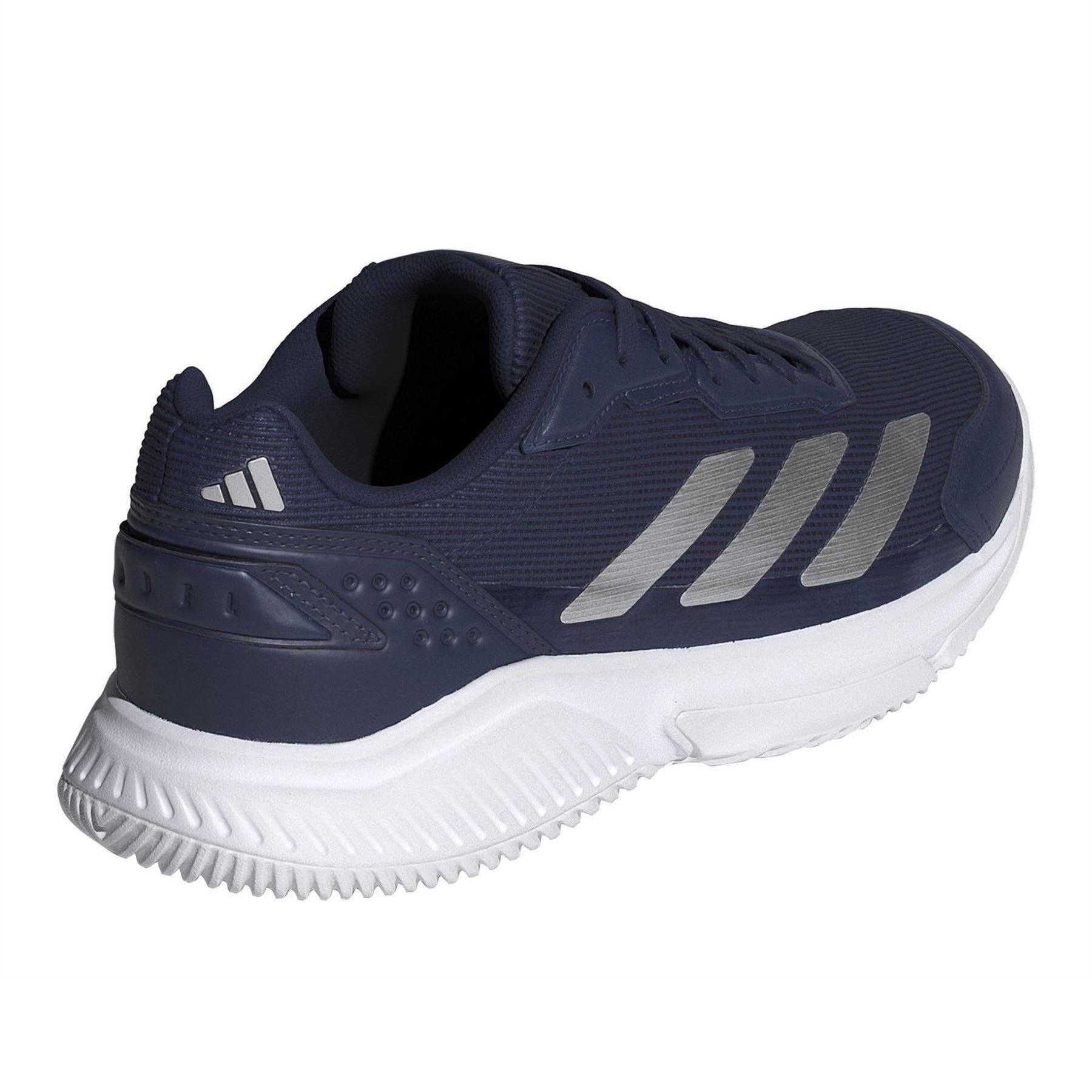 Blue - Back - Adidas Mens Courtquick Logo Padel Shoes