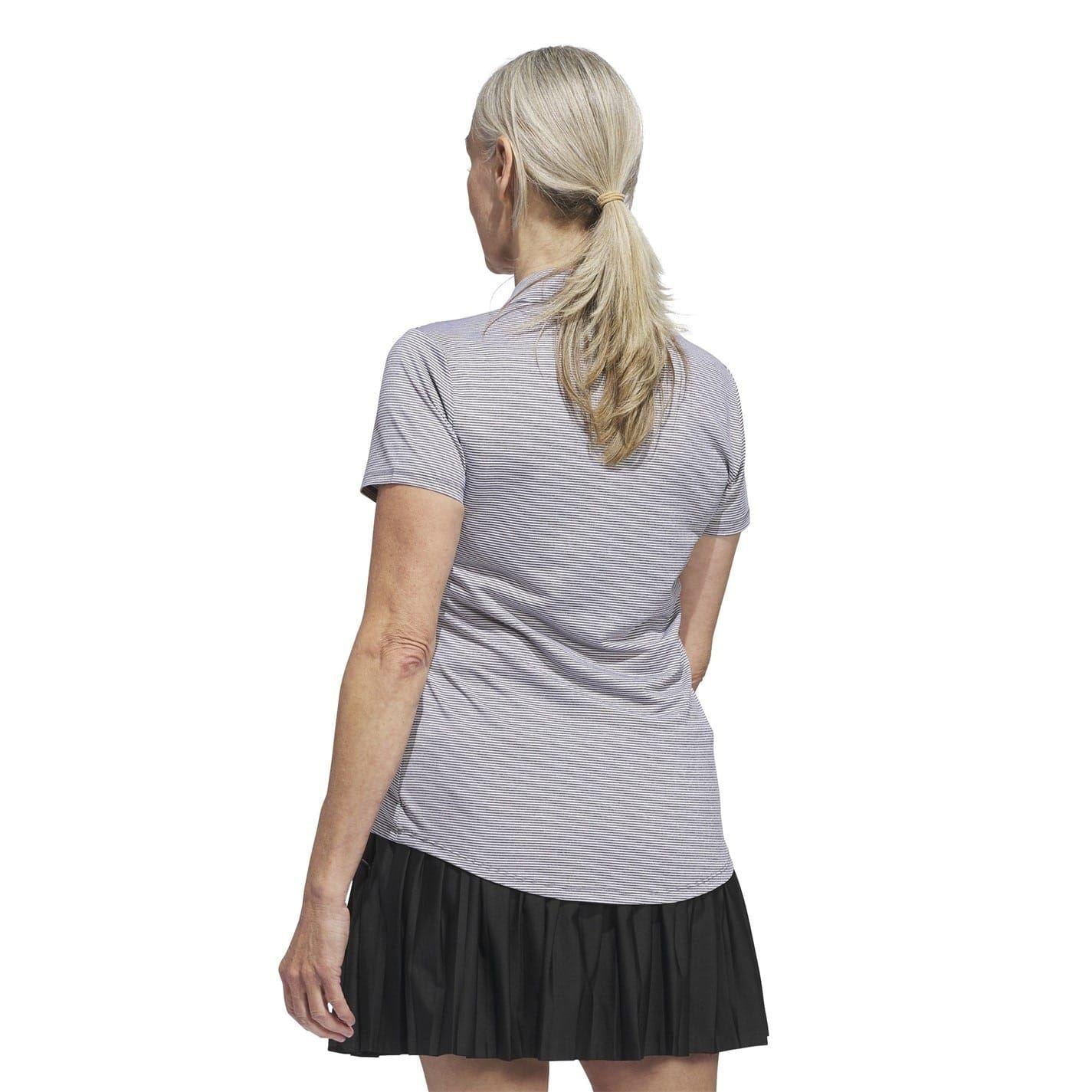 Black-Grey - Back - Adidas Womens-Ladies Ottoman Polo Shirt