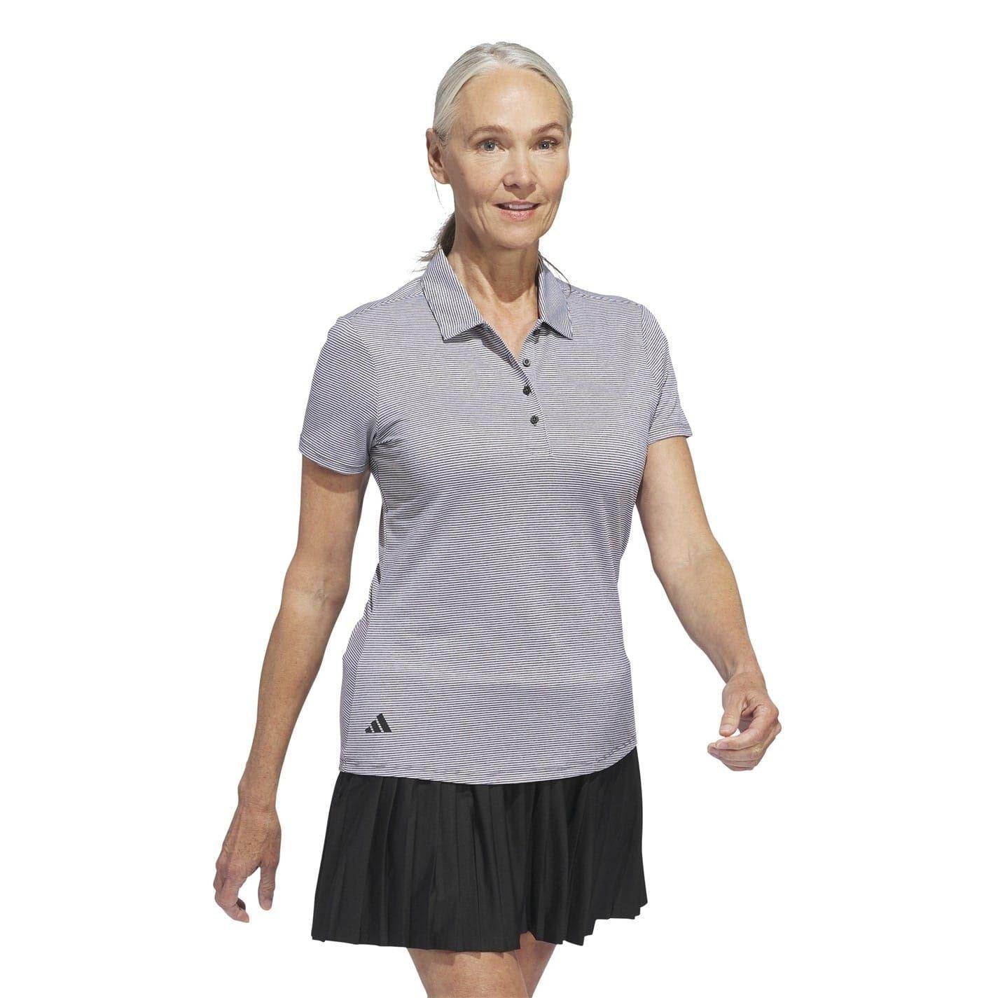Black-Grey - Lifestyle - Adidas Womens-Ladies Ottoman Polo Shirt
