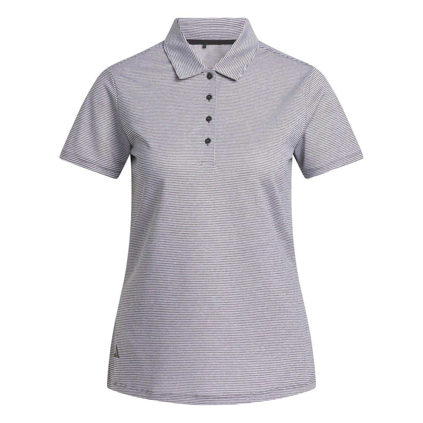 Black-Grey - Front - Adidas Womens-Ladies Ottoman Polo Shirt