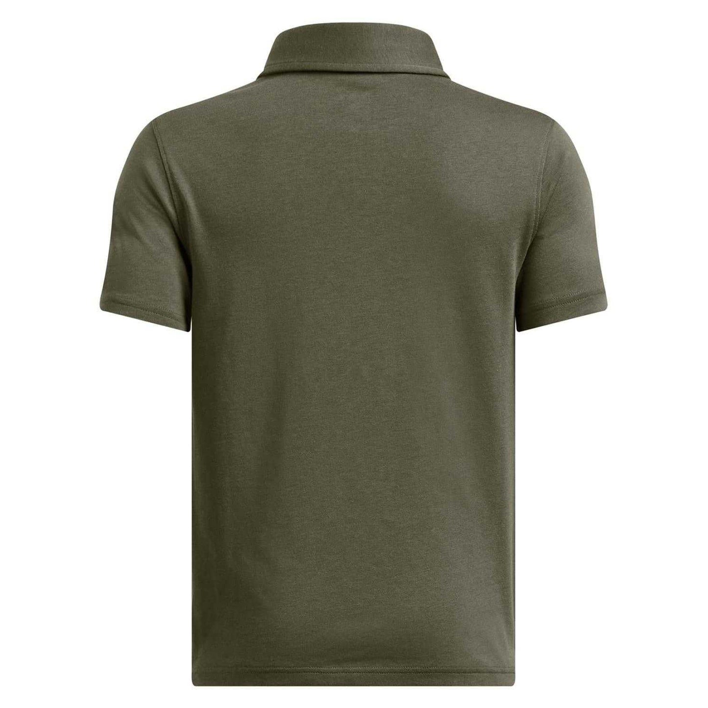 Marine OD Green - Back - Under Armour Childrens-Kids Icon Regular Short-Sleeved Polo Shirt