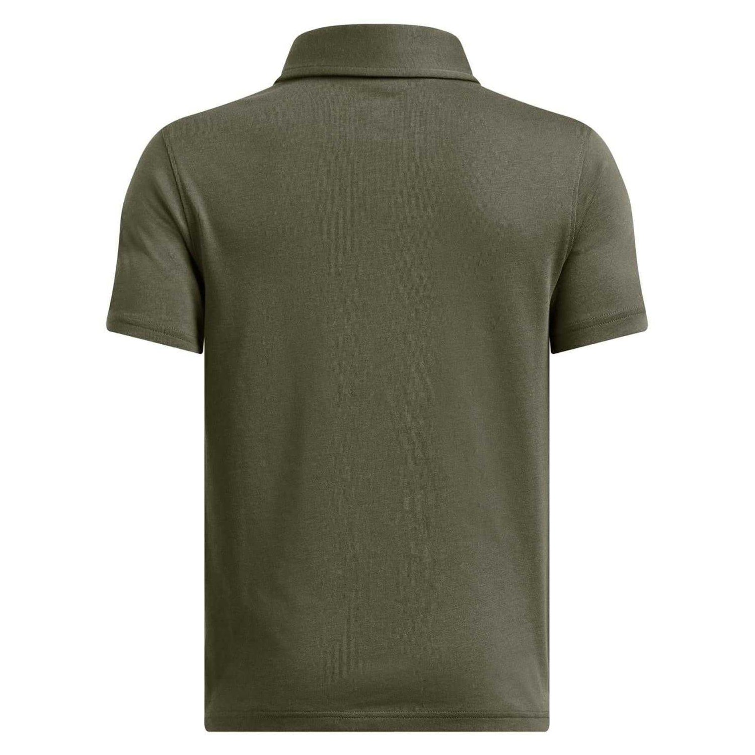 Marine OD Green - Back - Under Armour Childrens-Kids Icon Regular Short-Sleeved Polo Shirt