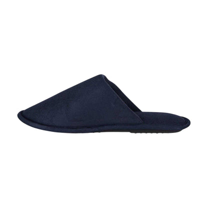 Navy - Back - Farah Mens Cullinan Flat Mule Slippers