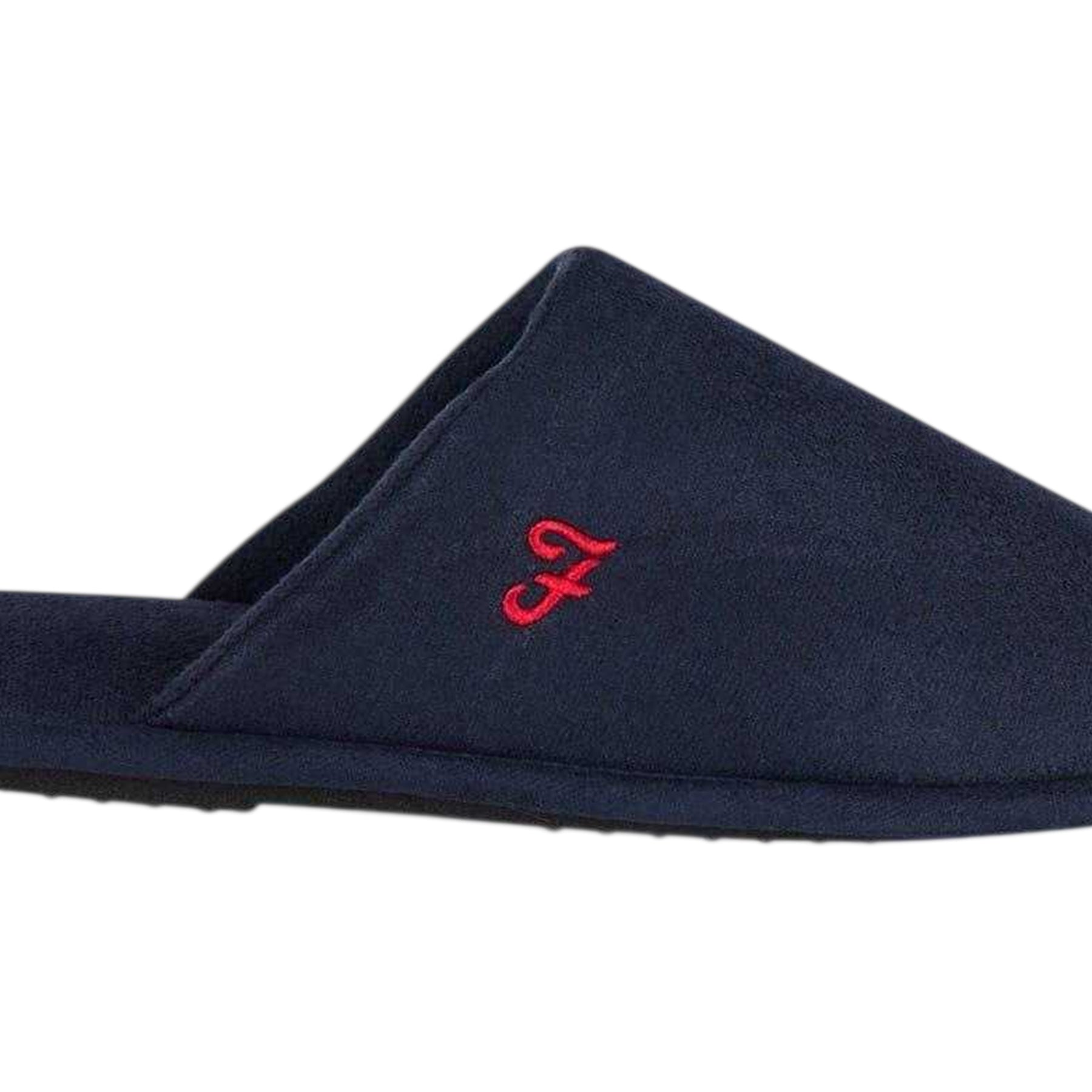 Navy - Side - Farah Mens Cullinan Flat Mule Slippers