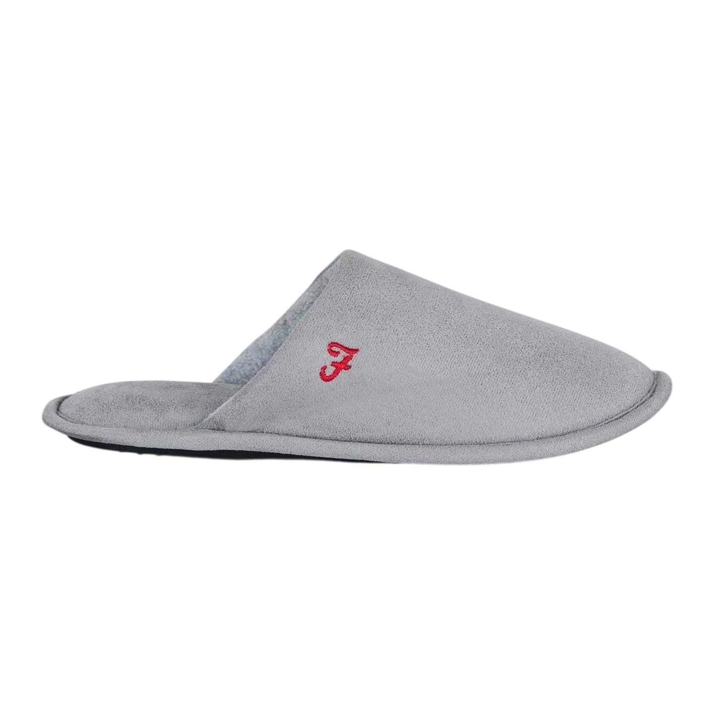 Grey - Front - Farah Mens Cullinan Flat Mule Slippers