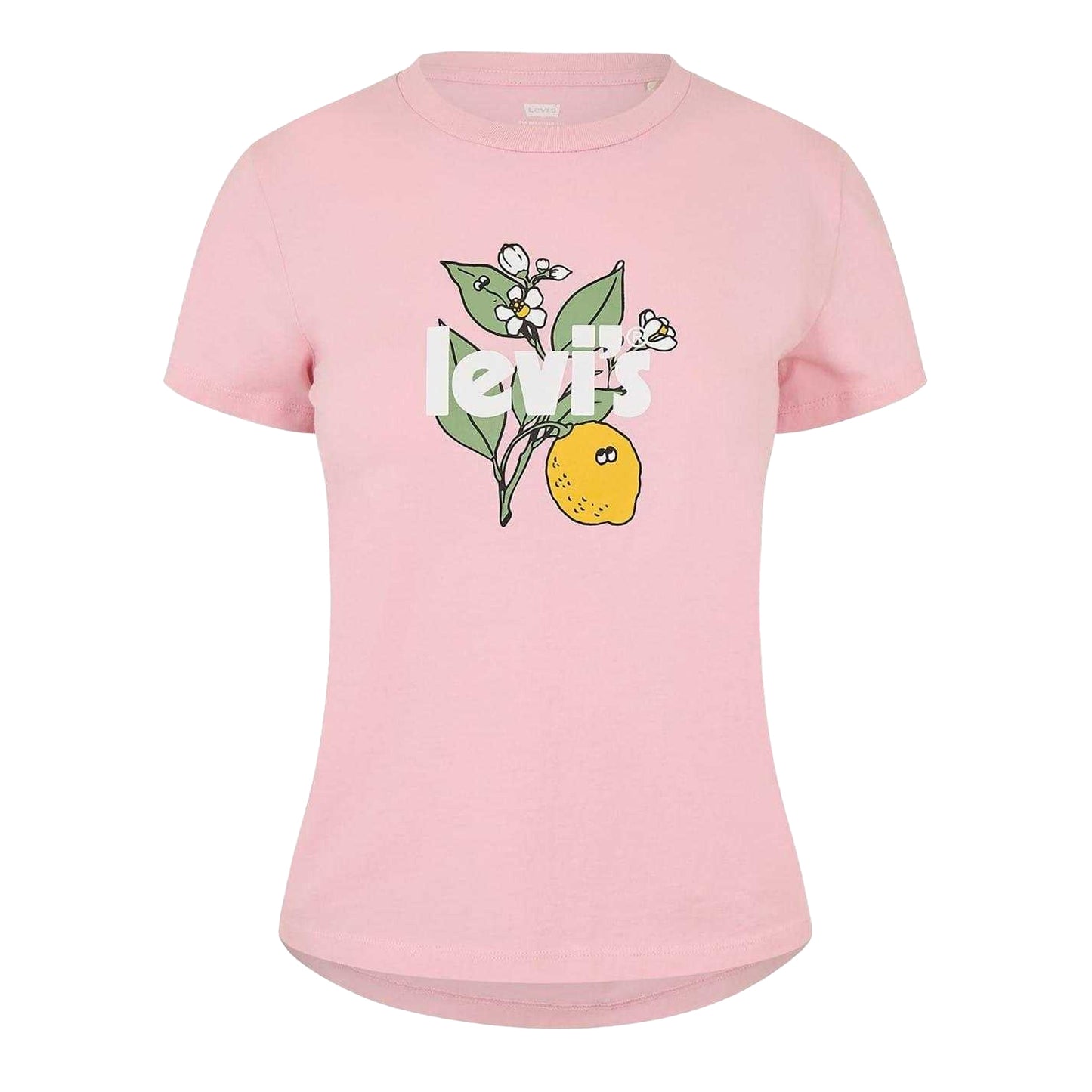 Lemon Pink - Front - Levis Womens-Ladies Graphic Print T-Shirt