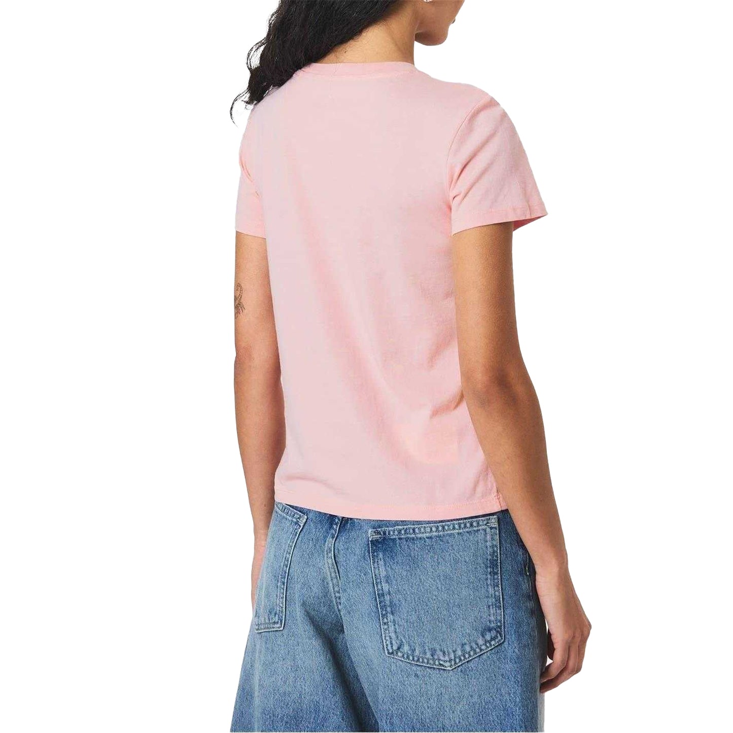 Lemon Pink-Rose Pink - Back - Levis Womens-Ladies Graphic Print T-Shirt