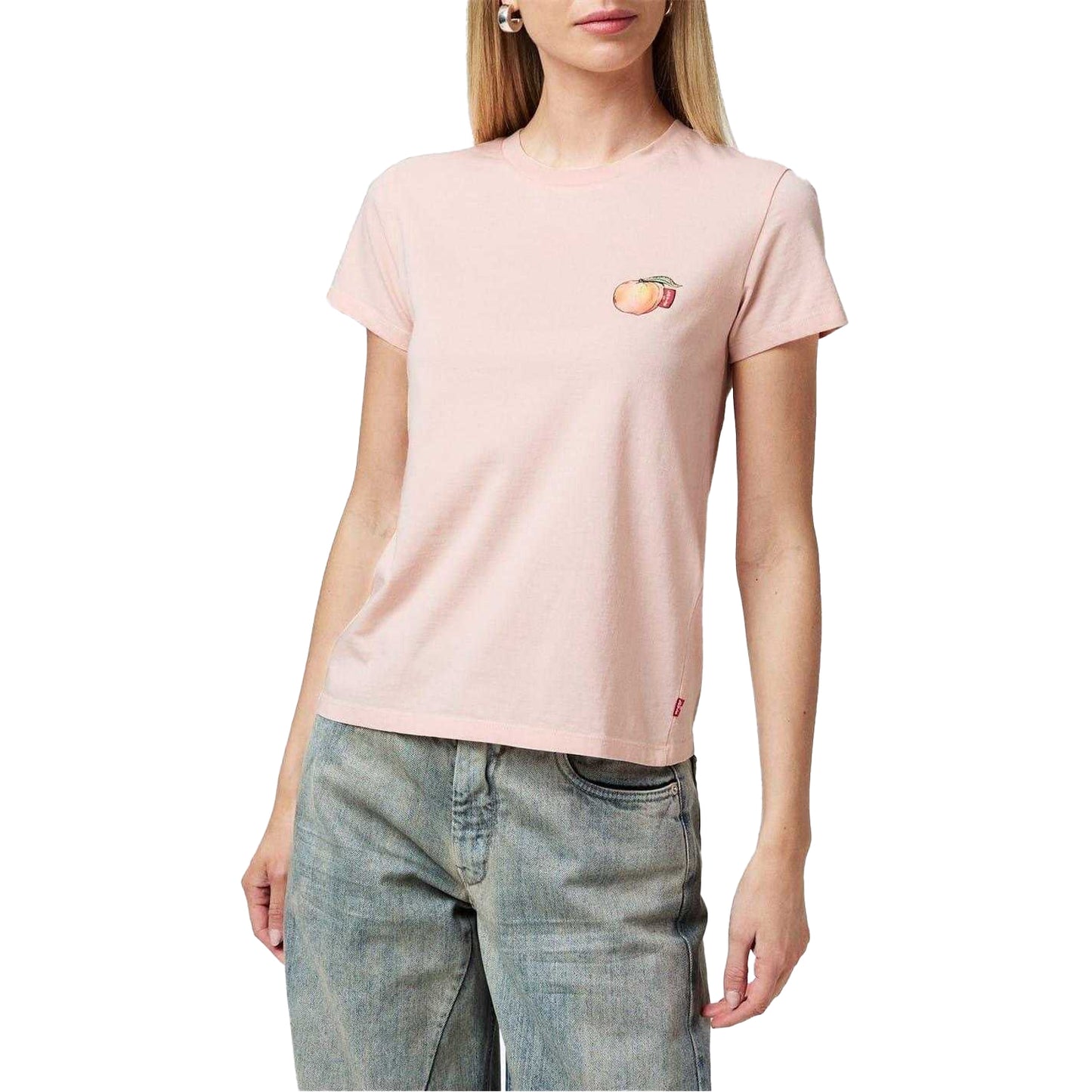 Peach Pink - Side - Levis Womens-Ladies Graphic Print T-Shirt