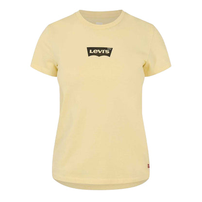 Butter Yellow - Front - Levis Womens-Ladies Graphic Print T-Shirt