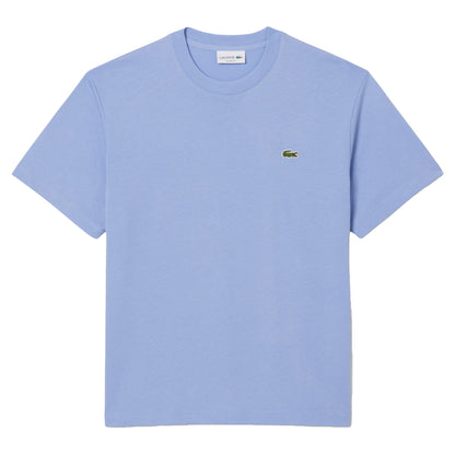 Delft Blue - Front - Lacoste Mens Embroidered Logo T-Shirt