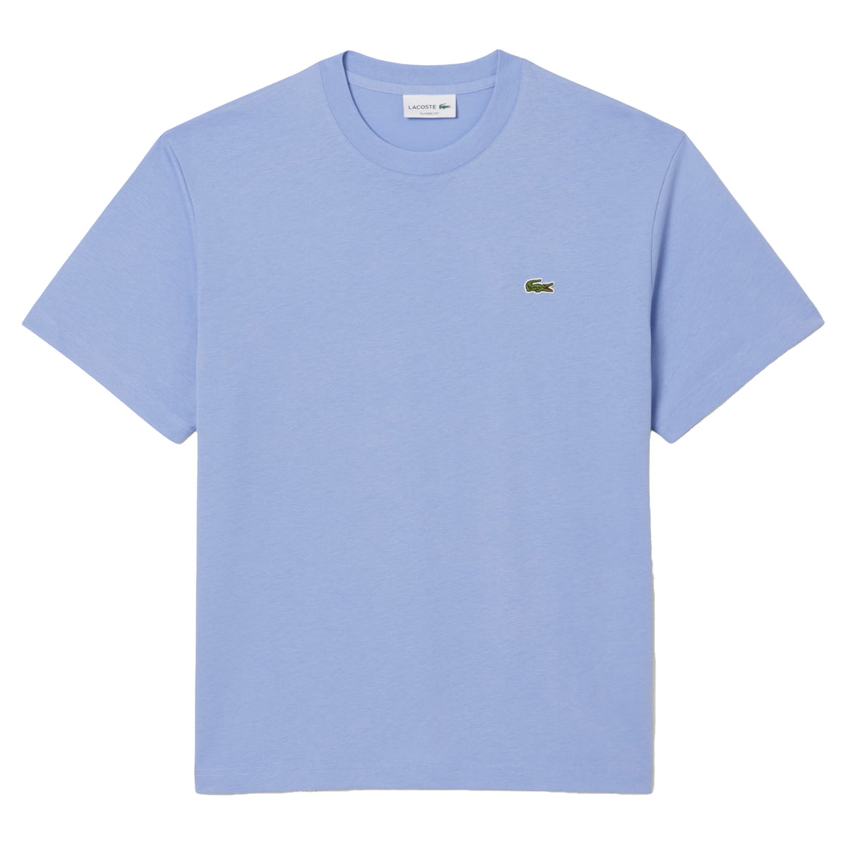 Delft Blue - Front - Lacoste Mens Embroidered Logo T-Shirt