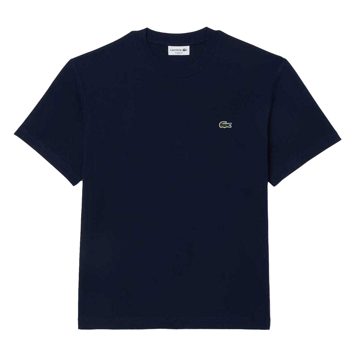 Navy - Front - Lacoste Mens Embroidered Logo T-Shirt