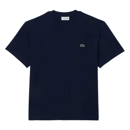 Navy - Front - Lacoste Mens Embroidered Logo T-Shirt