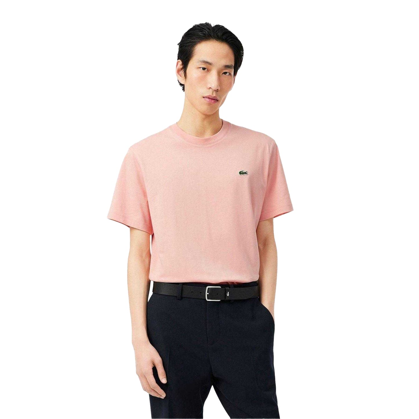 Pink - Lifestyle - Lacoste Mens Embroidered Logo T-Shirt