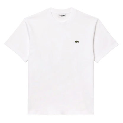 White - Front - Lacoste Mens Embroidered Logo T-Shirt